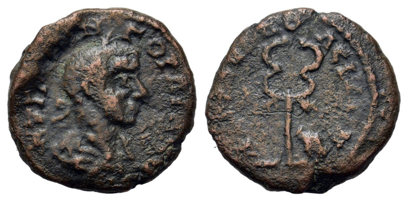 Gordian III (238-244). Uncerrtain mint. Æ (15,7mm, 2.7g). Laureate and draped bu...