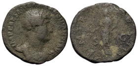 Hadrian (117-138). Æ As (26,2mm, 6.6g). Rome, AD 121-122. Laureate and draped bust r. R/ Pax standing l., holding branch and cornucopia. RIC II 616.