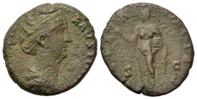 Faustina Senior (Augusta, 138-140/1). Æ (24,6mm, 11.4g). Draped bust r. R/ Female figure standing l.
