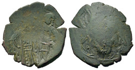 John III Ducas-Vatazes (Emperor of Nicaea, 1222-1254). Æ Trachy (23,3mm, 3.6g). Magnesia. The Virgin Mary standing facing, orans; star to left and rig...