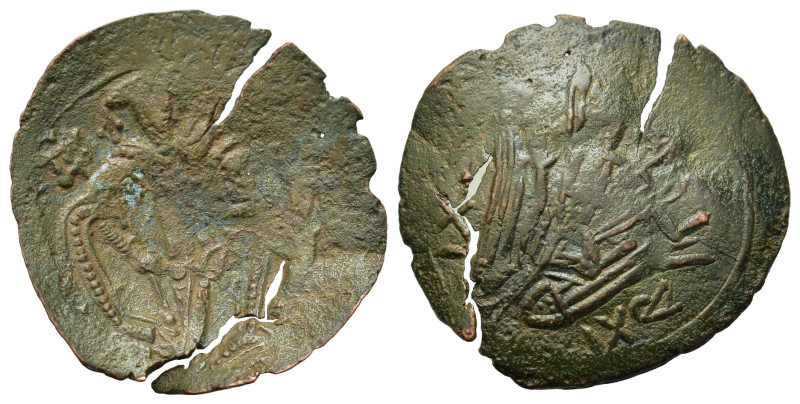 Michael VIII Palaeologus (1261-1282). Æ Trachy (25,6mm, 1.7g). Thessalonica. Arc...