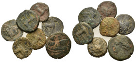 Lot of 7 Greek Æ coins, to be catalog. Lot sold as is, no return.