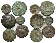 Lot of 6 Greek Æ coins, to be catalog. Lot sold as is, no return.