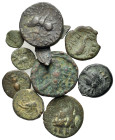 Lot of 10 Greek Æ coins, to be catalog. Lot sold as is, no return.
