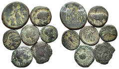 Lot of 7 Greek Æ coins, to be catalog. Lot sold as is, no return.