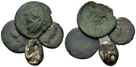 Lot of 4 Greek and Roman Provincial Æ coins, to be catalog. Lot sold as is, no return.