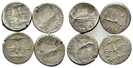 Lot of 4 Roman Republican Replica coins, to be catalog. Lot sold as is, no return.