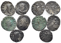 Lot of 5 Roman Imperial BI coins, to be catalog. Lot sold as is, no return.