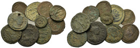 Lot of 10 Roman Imperial Æ coins, to be catalog. Lot sold as is, no return.