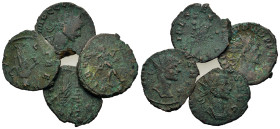 Lot of 4 Roman Imperial Æ coins, to be catalog. Lot sold as is, no return.