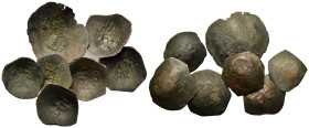 Lot of 7 Byzantine Æ coins, to be catalog. Lot sold as is, no return.