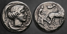 Sicily. Syracuse circa 466-405 BC. Tetradrachm AR