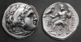 Kings of Macedon. Lampsakos. Alexander III "the Great" 336-323 BC. In the name and types of Alexander III. Struck under Leonnatos, Arrhidaios, or Anti...