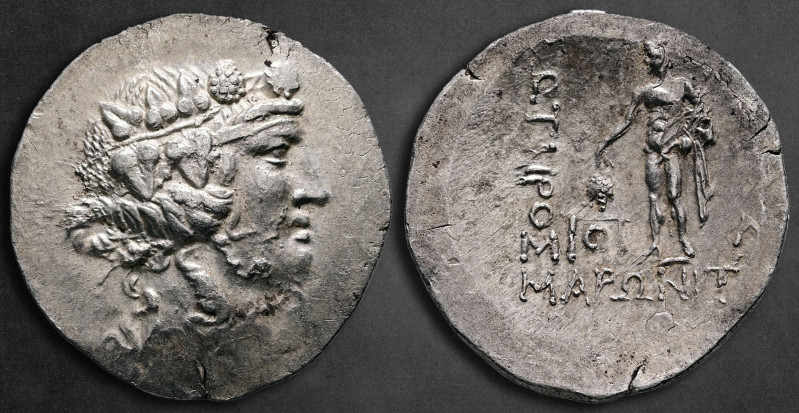 Thrace. Maroneia circa 168-45 BC. 
Tetradrachm AR

33 mm, 15,54 g

Head of ...