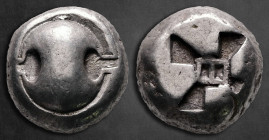 Boeotia. Haliartos circa 475-450 BC. Stater AR