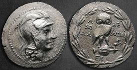 Attica. Athens. ΔΩ- (Do-), ΛΥΣΙΑ- (Lysia-), magistrates 177-176 BC. Tetradrachm AR