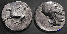 Corinthia. Corinth circa 400-375 BC. Stater AR