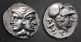 Mysia. Lampsakos circa 400-300 BC. Diobol AR