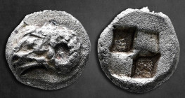 Troas. Kebren circa 500-450 BC. Obol AR