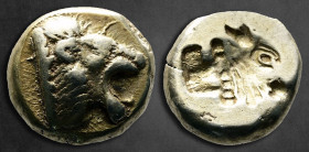 Lesbos. Mytilene circa 521-475 BC. Sixth Stater or Hekte EL