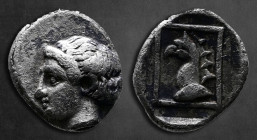 Ionia. Phokaia  circa 360-340 BC. Hemiobol AR