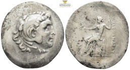 AEOLIS. Myrina. Circa 188-170 BC. In the name and types of Alexander III of Macedon
Obv: Head of Herakles right, wearing lion's skin
Rev: AΛΕΞΑΝΔΡΟΥ
Z...