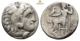 KINGS of MACEDON, Alexander III 'the Great', circa 336-323 BC. Kolophon
Obv: Head of Herakles to right, wearing lion skin headdress.
Rev: AΛΕΞΑΝΔΡΟΥ
Z...