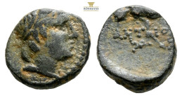 SELEUKID KINGS of SYRIA. Antiochos III 'the Great' , 223-187 BC. Antioch
Obv: Laureate head of Apollo to right. 
Rev. BAΣIΛEΩΣ ANTIOXOY
Apollo standin...