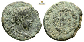 CILICIA. Anazarbos. Commodus, AD 177-192
Obv: Laureate, draped and cuirassed bust right
Rev: Legend within wreath and around
AE Bronze, 4,18g 21mm