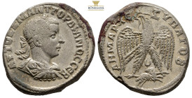 SELEUCIS and PIERIA. Antioch. Gordian III, AD 238-244
Obv: ΑΥΤΟΚ Κ Μ ΑΝΤ ΓΟΡΔΙΑΝΟϹ ϹЄΒ
Laureate, draped and cuirassed bust right.
Rev: ΔΗΜΑΡΧ ƐΞ ΥΠΑ Τ...