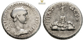 CAPPADOCIA. Caesarea. Trajan, AD 98-117.
Obv: ΑΥΤ ΚΑΙ ΝΕΡΟΥΑϹ ΤΡΑΙΑΝΟϹ ϹΕΒΑϹ ΓΕΡΜ
laureate head of Trajan, right
Rev: ΥΠΑΤ ΔΕΥΤ
Mount Argaeus: on summ...