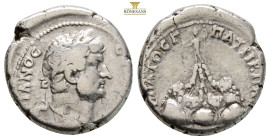 CAPPADOCIA. Caesarea. Hadrian, AD 117-138.
Obv: ΑΔΡΙΑΝΟС СЄΒΑСΤΟС. 
Laureate head right.
Rev: ΥΠΑΤΟС Γ ΠΑΤΗΡ ΠΑΤP. 
Mount Argaeus: on summit, Helios s...