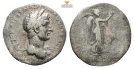 CAPPADOCIA. Caesarea. Hadrian, AD 117-138
Obv: AYTO KAIC TPAI AΔPIANOC CЄBACT
Laureate bust right, with slight drapery.
Rev: Nike advancing right, hol...