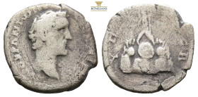 CAPPADOCIA. Caesarea. Antoninus Pius, AD 138–161
Obv: Laureate head of Antoninus Pius, right.
Rev: Mount Argaeus surmounted by nude male figure (Helio...