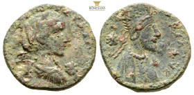 MESOPOTAMIA. Edessa. Kings of Osrhoene, Abgar X Phraates with Gordian III, AD 238-244
Obv: Laureate head of Gordian III to right, with slight drapery ...