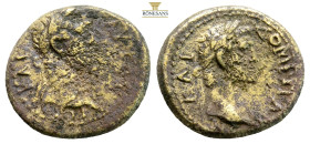 MYSIA. Germe. Titus, AD 79-81
Obv: ΑΥΤΟ Τ ΓΕΡ ΚΑΙ
Laureate head of Titus, right
Rev: ΔΟΜΙΤΙΑΝΟΝ ΚΑΙ.
Laureate head of Domitian, right
AE Bronze, 3,28g...