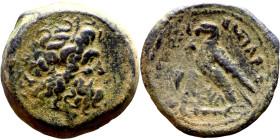 Ptolemaic Kings Of Egypt. (3-1 century BC). Bronze. Obverse: Head of Zeus. Reverse: Eagle on Thunderbolt