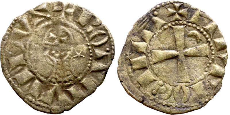 Principality of Antioch. Bohemond III (1163-1201) Denier. Antioch. Obverse: BOAИ...