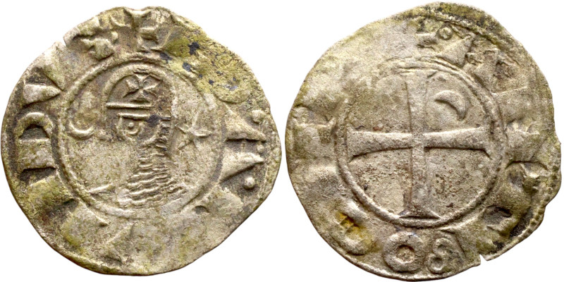 Principality of Antioch. Bohemond III (1163-1201) Denier. Antioch. Obverse: BOAИ...