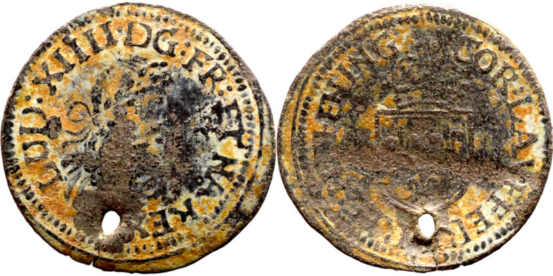Middle Ages (X-XV century) Bronze Coin

18mm 0.92g