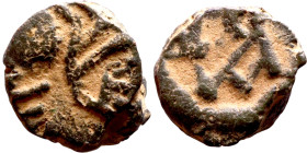 Anastasius 491-518. Nummus. Obverse: DN ANASTASIVS PP AVG. Diademed bust. Obverse: Monogram