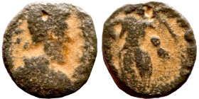 Johannes (?). Follis. Obverse: DN IOHANN-ES PF AVG, Pearl-diademed, draped & cuirassed bust right Reverse: SALVS REI-PVBLICAE, Victory walking left, h...