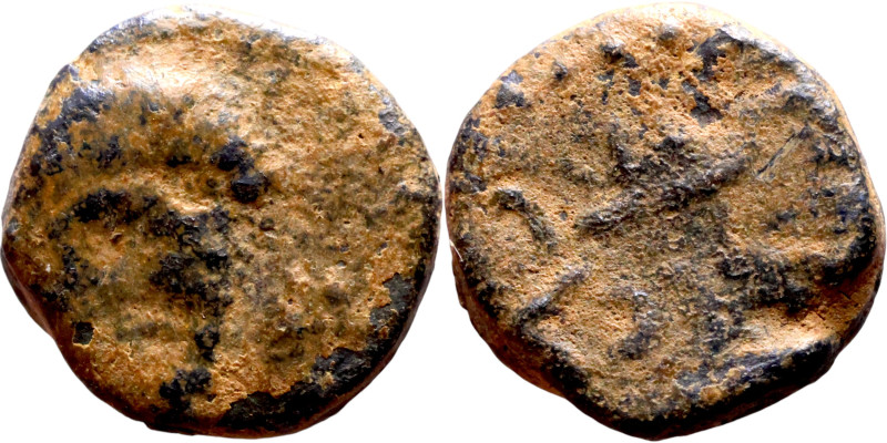Uncertain V century Nummus

10mm 1.02g

Artificial sand patina