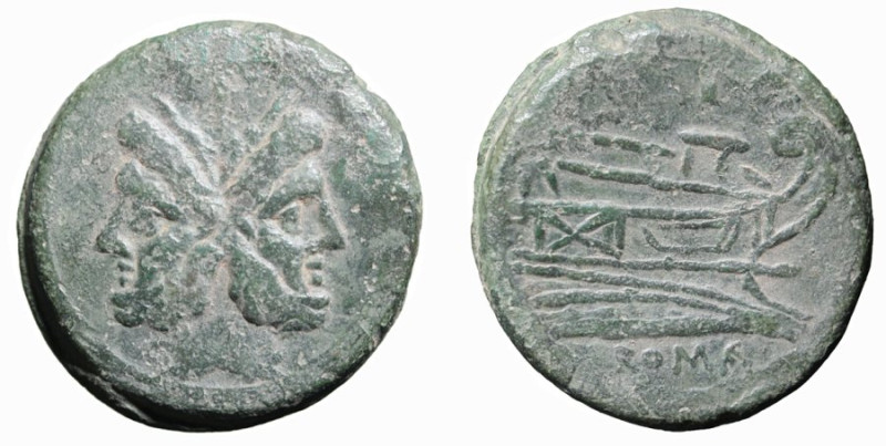 ROMA - SERIE ANONIMA SESTANTALE (dopo il 211 a.C.) ASSE gr. 38,3 - D/Testa bifro...