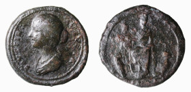 FAUSTINA FIGLIA (†175) Moglie di Marcaurelio - MEDAGLIONE (Ø mm.37.5 - gr 42.9) - D/Busto drappeggiato a s. FAUSTINA AVGVSTA R/Cibele seduta di fronte...