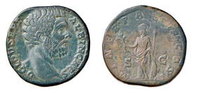 CLODIO ALBINO (193-195) SESTERZIO gr.24,1 - D/Testa nuda a d. D CLOD SEPT ALBIN CAES R/Minerva stante a d. INER PACIF COS I - Ae - C.49var. Patina ver...