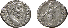 SETTIMIO SEVERO (193-211) DENARIO - D/Busto laureato a d. R/Minerva stante a s. con lancia e scudo. - Ar - RIC 49 BB