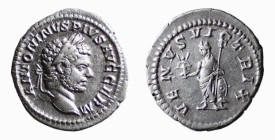 CARACALLA (198-217) DENARIO - - D/Testa laureata a d. ANTONINVS PIVS AVGGERM R/Venus stante a s. con asta e Vittoria VENVS VICTRIX - Ar - RIC.311b - C...