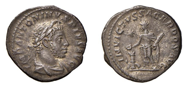ELIOGABALO (218-222) DENARIO - D/Busto laureato e drappeggiato a d. IMP ANTONINV...