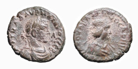 AURELIANO E VABALATO (270-275) EGITTO - ALESSANDRIA - TETRADRAMMA gr. 9,7 - D/Busto laureato e drappeggiato di Aureliano a d. AK Λ ΔOM AVPHΛIANOC CЄB ...